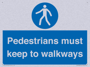  Pedestrians must keep to walkways